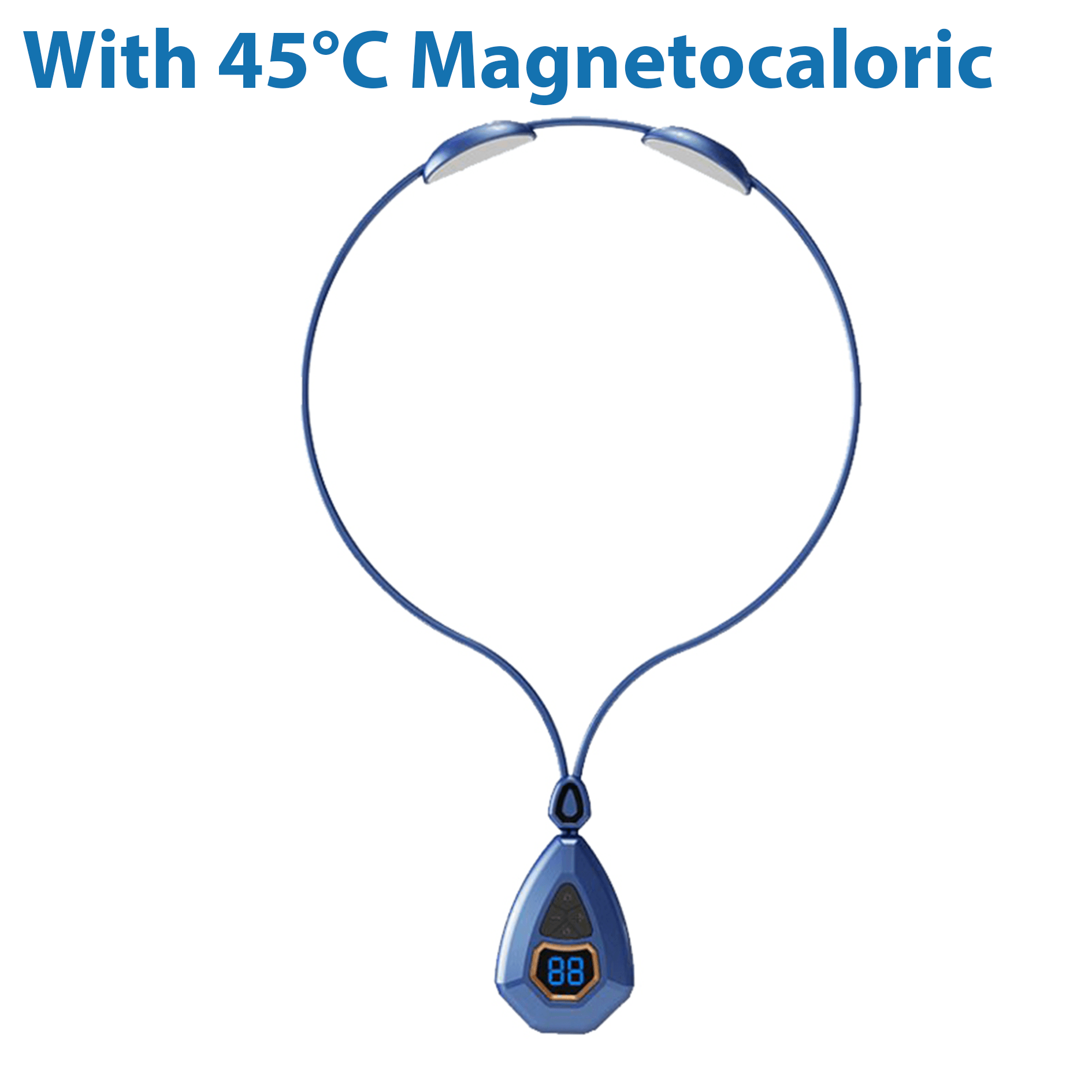 EMS Portable Lymphatic Relief Neck Massager JC 1688 BLUE With 45°C Magnetocaloric 