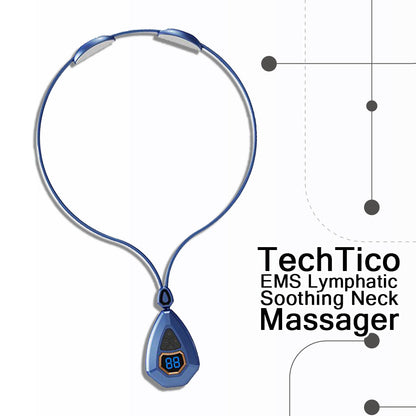 TechTico EMS Relief Neck Massager JC blesswil_Httpool Blue 