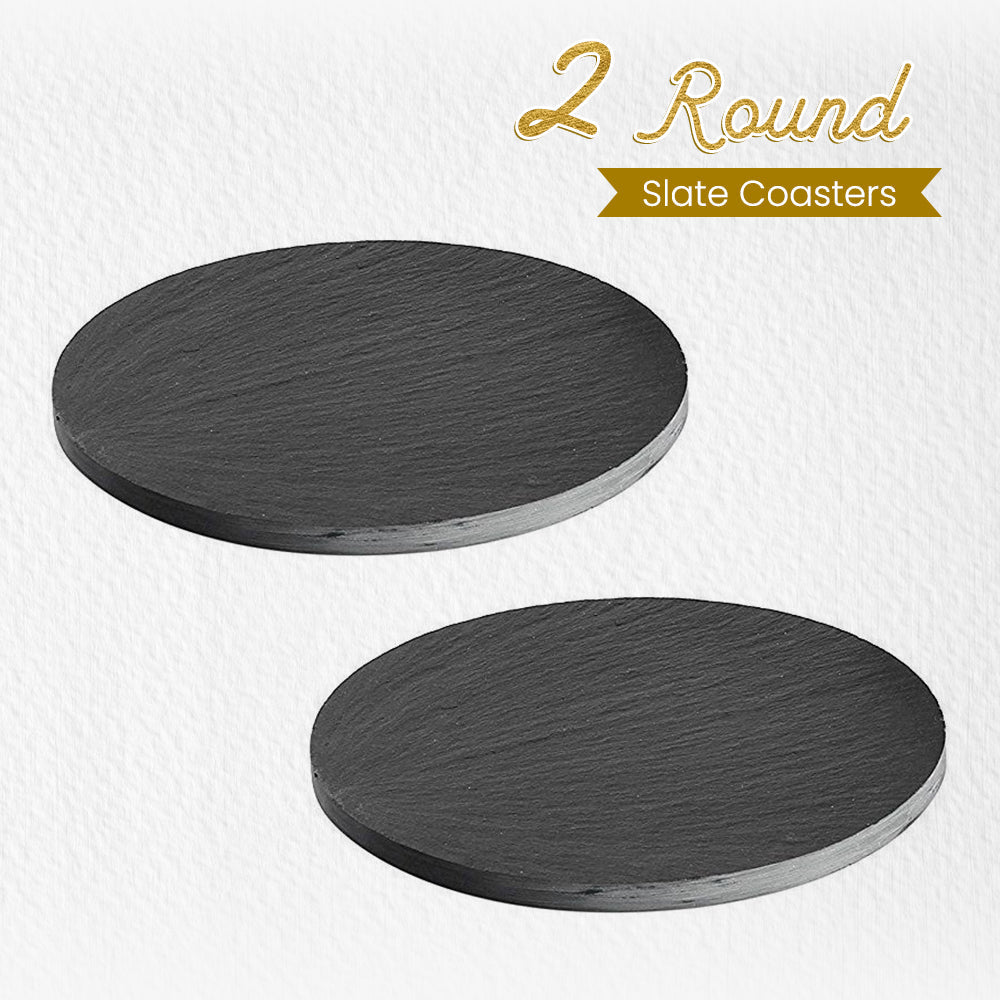 Superior Metallic Glitter Double Color Marker AY 1688 2*Round Slate Coasters 