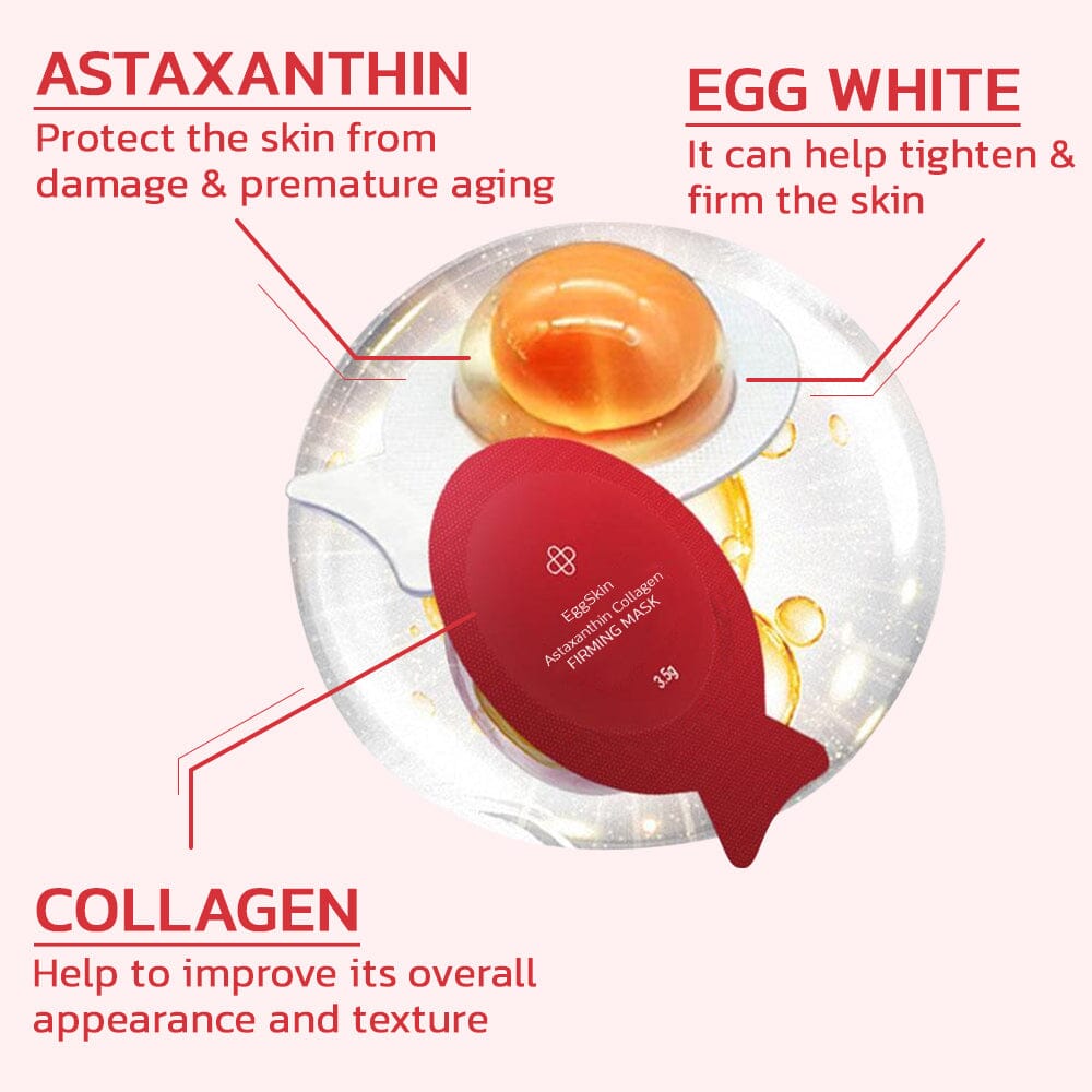 Flysmus™ EggSkin Astaxanthin Collagen Firming Mask AY 1688 