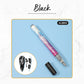 12 Colors Ultra Thin Curve Manicure Marker AY 1688 Black 