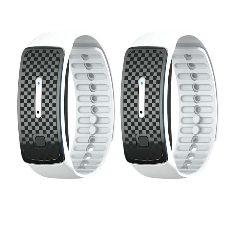Matteo Ultrasonic Body Shape Wristband JC 1688 White 2PCS - USD$39.97🔥30% OFF🔥($19.97/Box) 